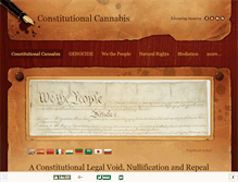 Tablet Screenshot of constitutionalcannabis.com